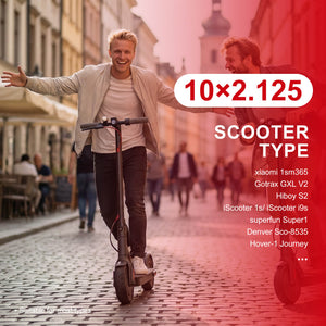 Electric scooter compatible models for 10x2.125 inch scooter tire inner tube with 90° bent valve