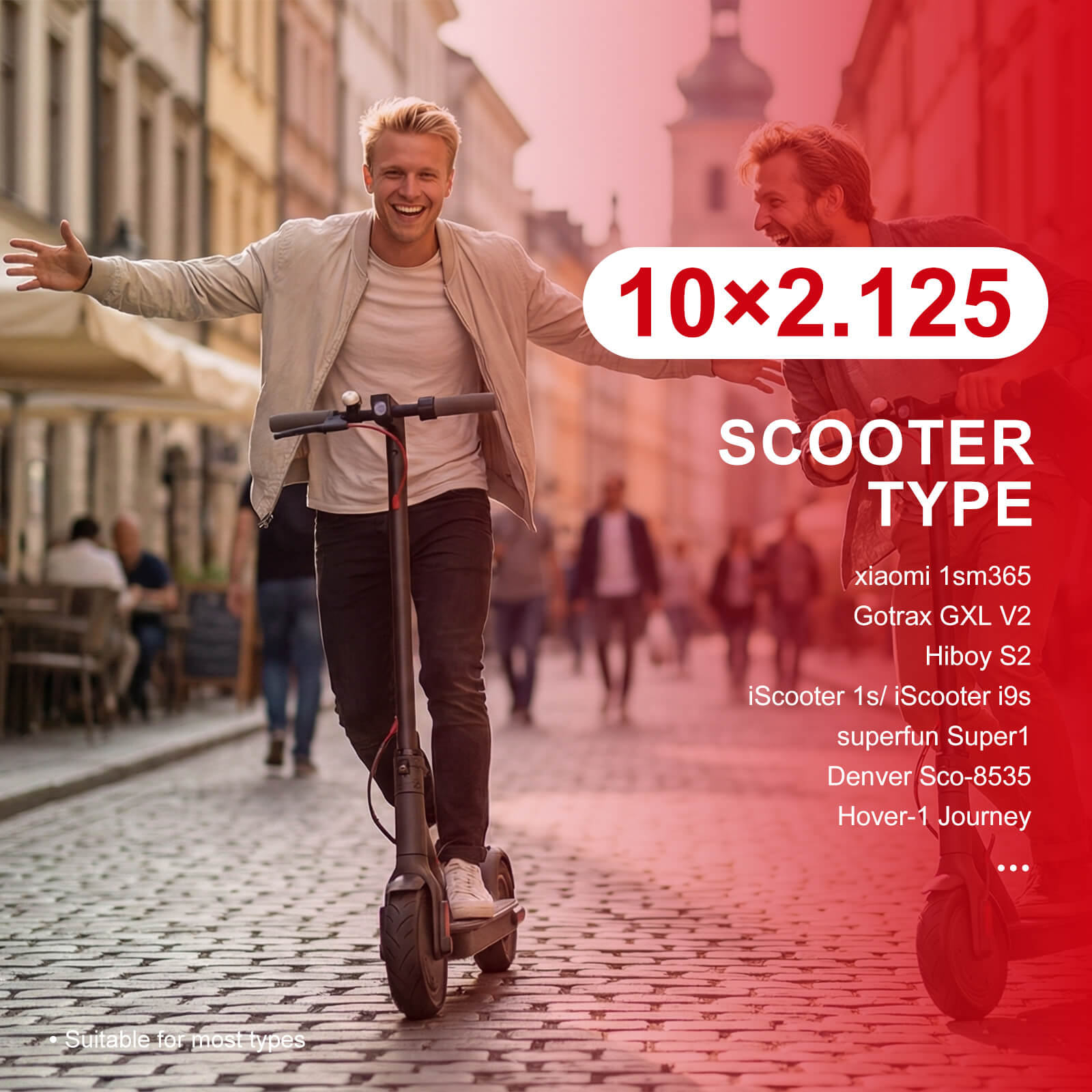 Electric scooter compatible models for 10x2.125 inch scooter tire inner tube with 90° bent valve