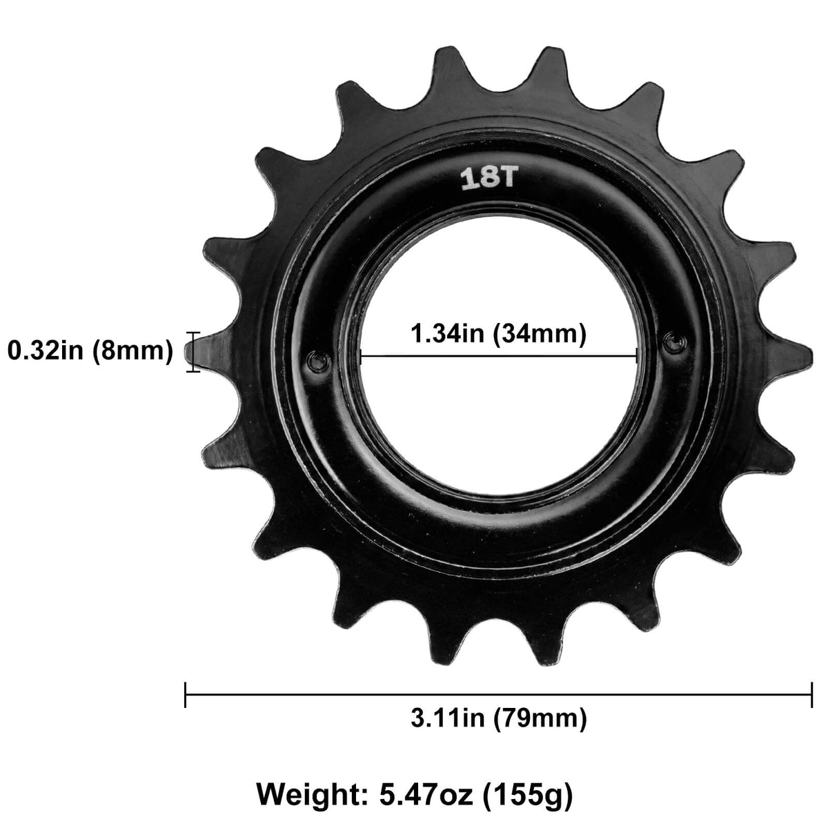 18T Single Speed Bike Freewheel