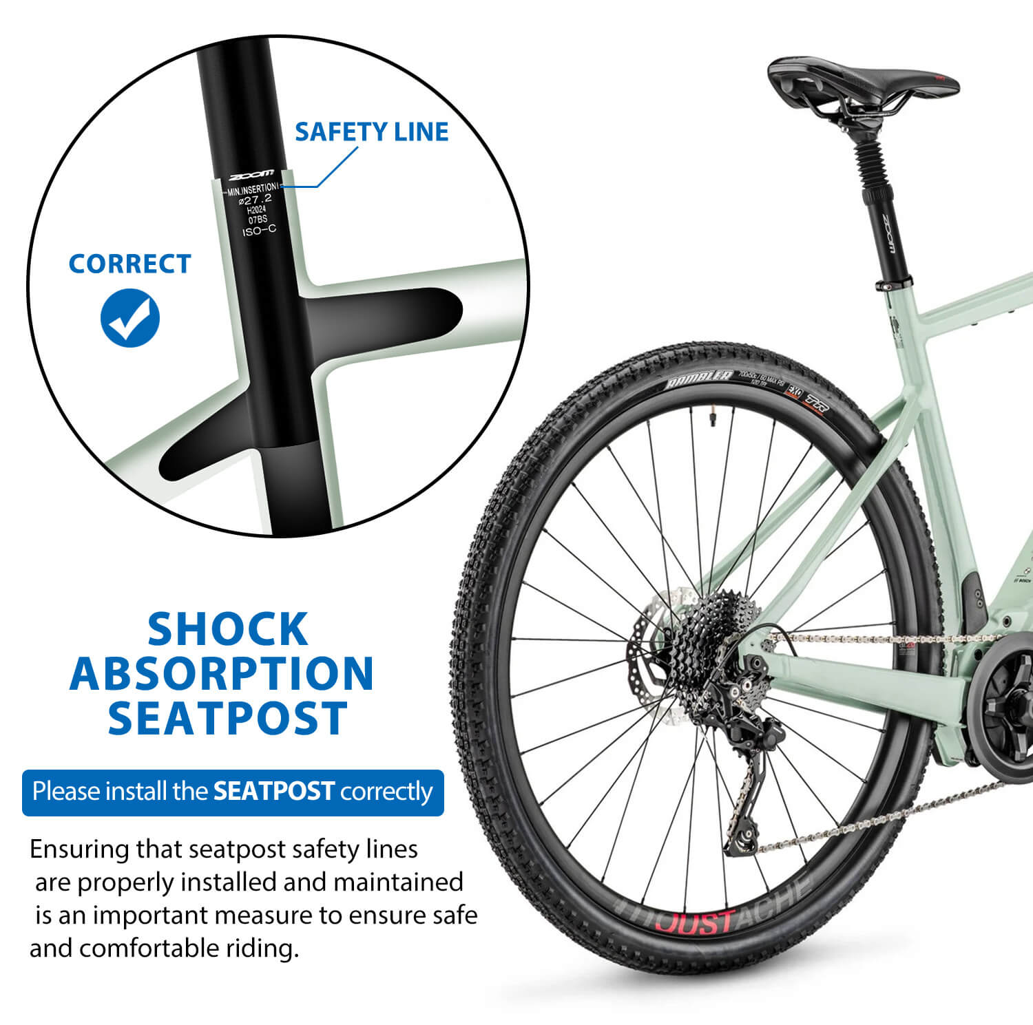 ZOOM Bike Suspension Seatpost