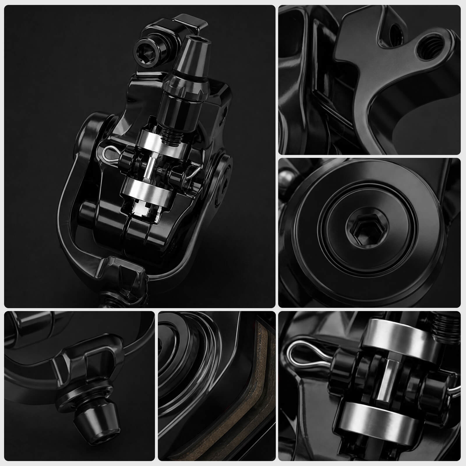 Zoom DB-680 Disc Brake Caliper, Close-up details and feature display