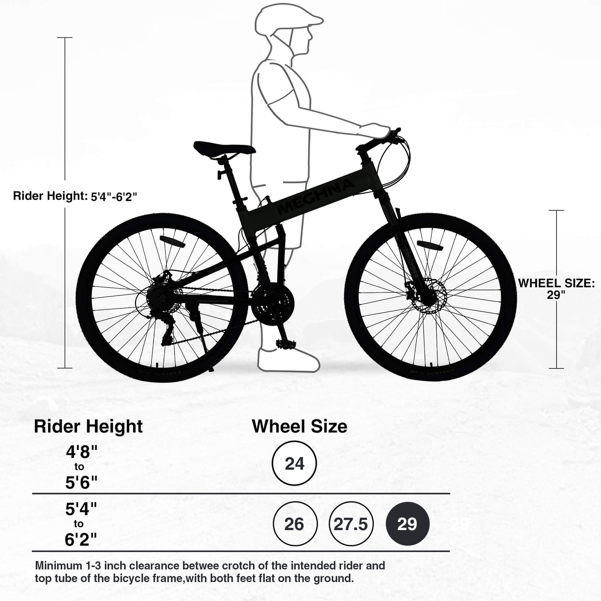 Meghna XM2 Folding Bike - 29"