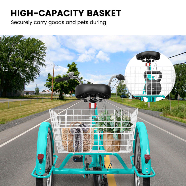 Ecarpat 24“ 7-Speed Adult Tricycle