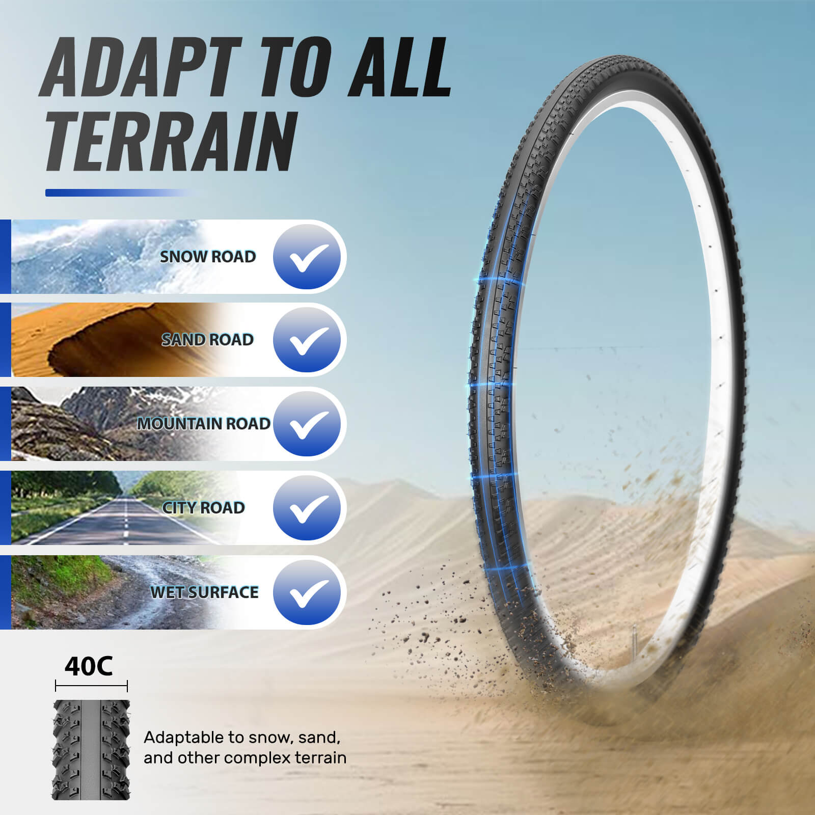 Cedar GRV - 700×40C Gravel Bike Tire