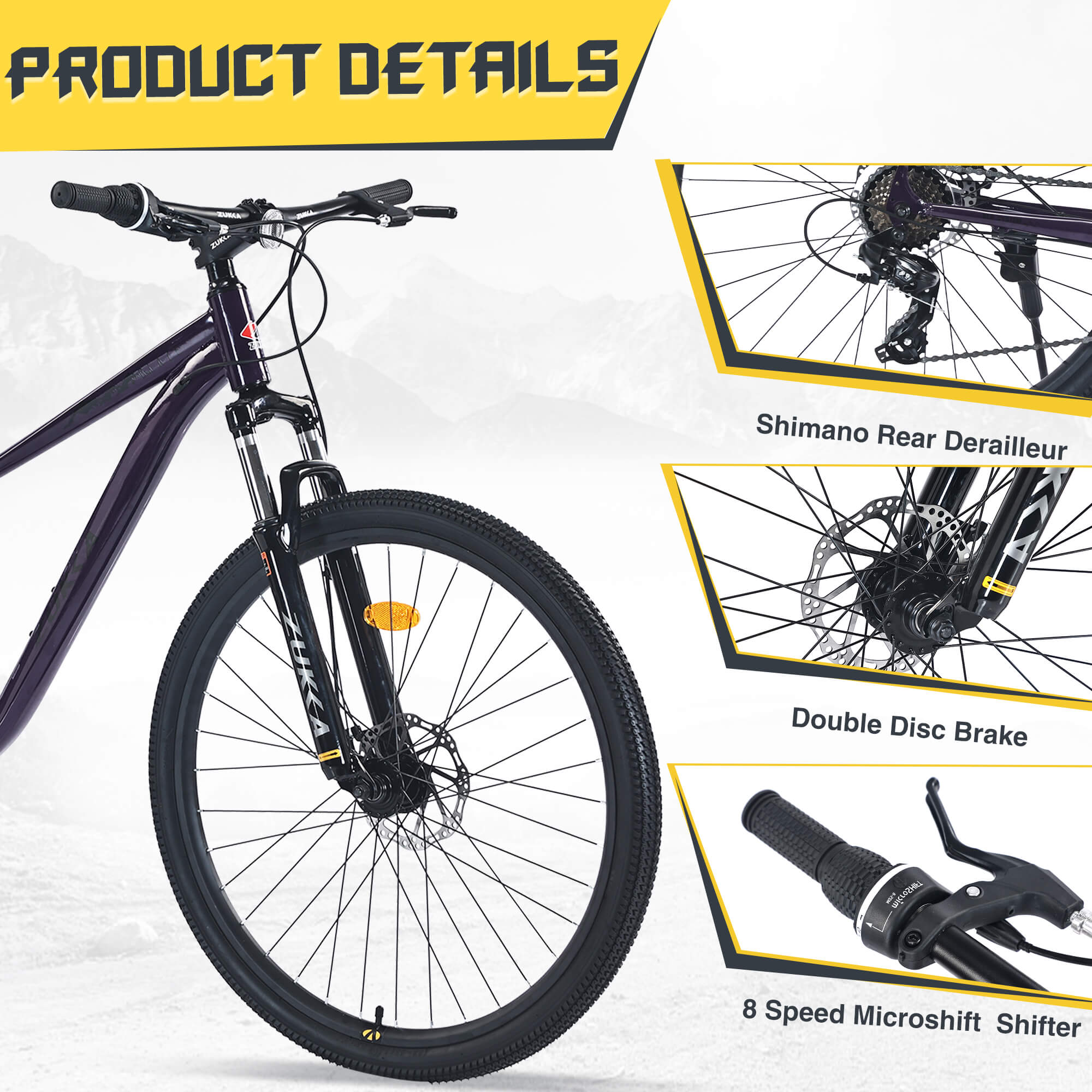 Zukka Blaze - 27.5×1.95 mountain bike – Hycline