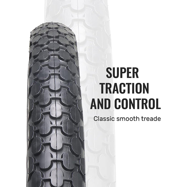 2 Pack Folding Beach Cruiser Bike Tires - 24“ / 26” ×2.125“ tread pattern