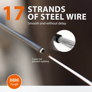 Steel wire with 17 strands