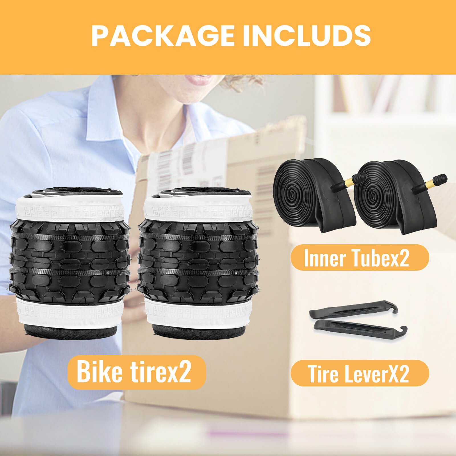 hycline dotree kid whitewall tire package