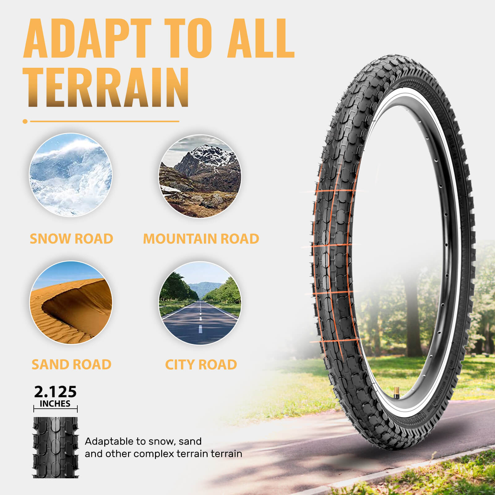 hycline dotree kid tire terrain