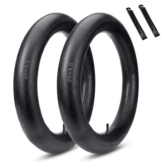 2-packed Hycline 20x4.0 / 26x4.0 fat tire tubes for fat bicycles and electric bikes
