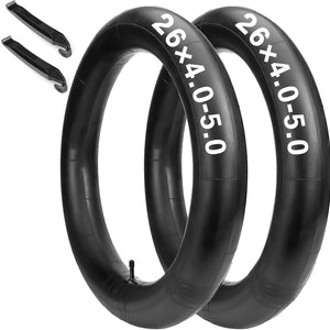 Hycline Bike 2-Pack 26×4.0-5.0 Fat Tire Bike Tubes, Compatible with 26×4.0-5.0 E-Bike/Mountain Bike