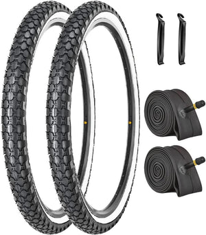 2-Pack SandRoller Beach Cruiser Tires with Tubes - 26