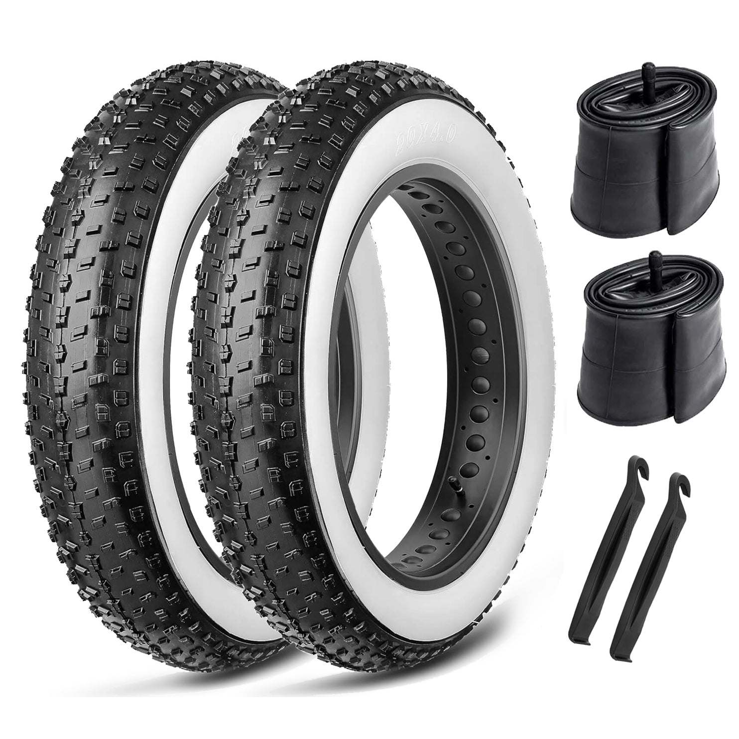 Pneu Fat Bike 26x4 2-Pack Fat Bike Tire, 20 Inch Mountain