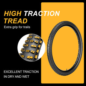 Which Bicycle tire with high traction tread