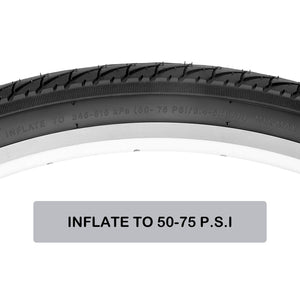 What PSI Can Hycline Gravel bicycle Tire Inflated to? 50-75 PSI