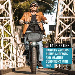 Hycline 26”x4“ Rhombus Plus - All Terrain Puncture-Resistant High-Density Street & Trail Fat Tyre Conditions