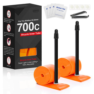 Hycline 700C road bike inner tube replacement 700x23c, 700x25c, 700x28c, 700x32c, 700x35c