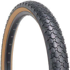 Hycline Beach Cruiser Bike Tire 26X2.125  Black/White/Brown Wall - Hycline