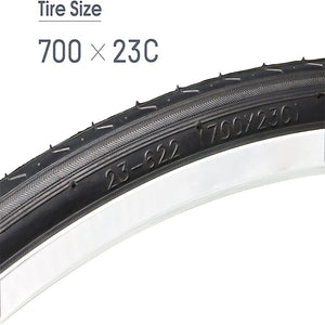 Hycline 2 Pack Road Bike Tire 700X23C/Black - Hycline