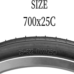 Hycline 2 Pack Road Bike Tire 700X23C/Black - Hycline