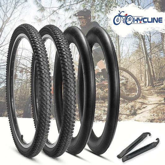 2-Pack Bike Tire Plus Inner Tubes Set 26x1.95