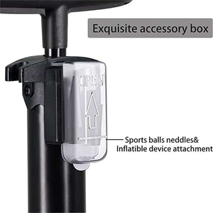 Dual Valve Bicycle Tire Pump with Air Storage Booster accessorybox