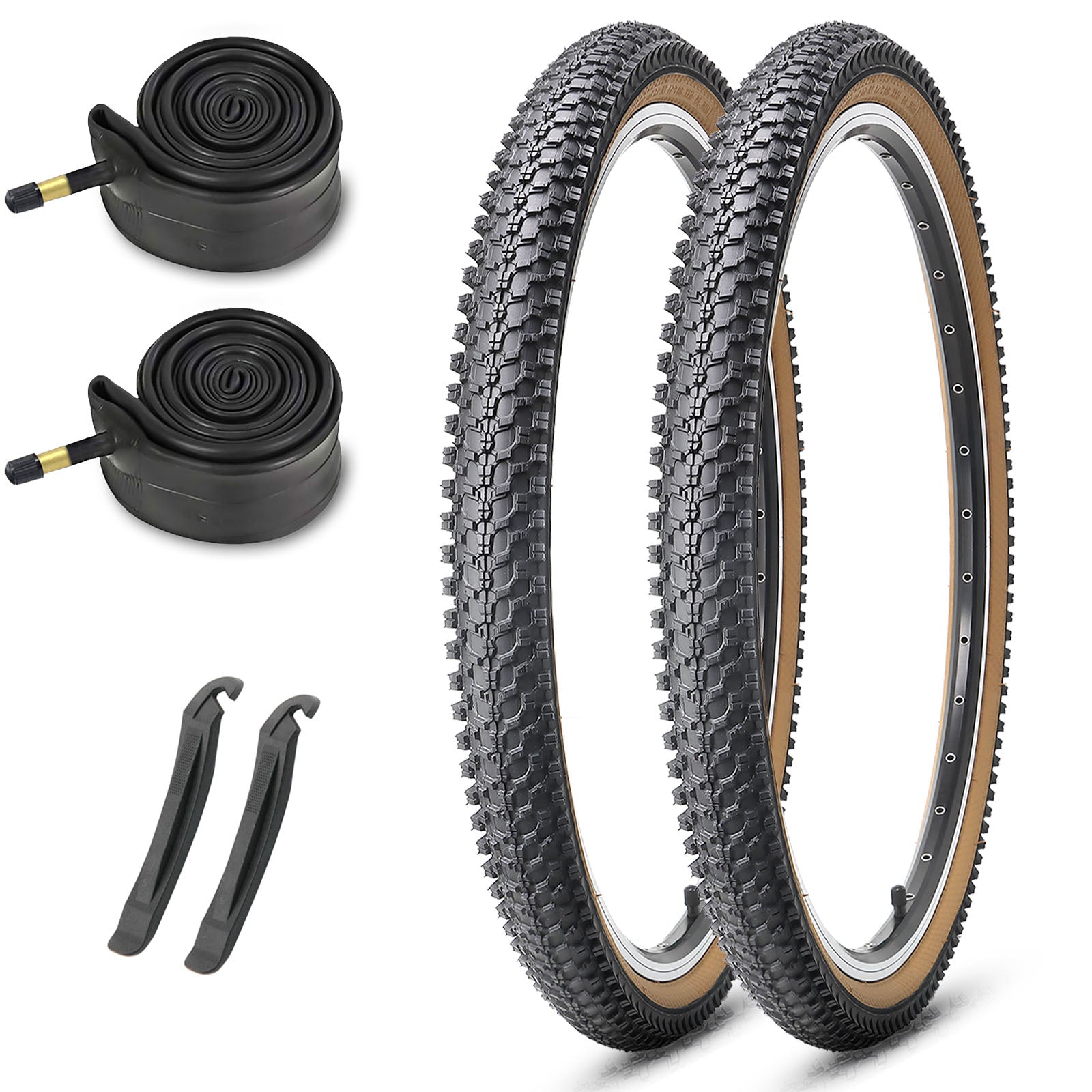 Brown wall 26 1.95 Inch Bike Tires Plus Inner Tubes Hycline Brown wall 26 1.95 Inch Bike Tires Plus Inner Tubes Hycline Hycline