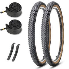 CrossBand Brown-wall 26"×1.95" Bike Tire With Tubes