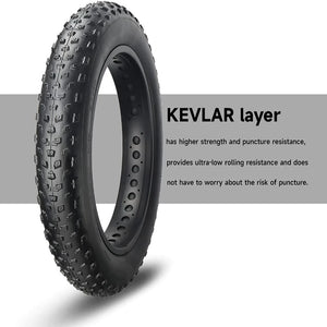 Hycline Kevlar 20x4 Fat Folding Bike Tires Tread