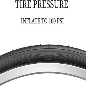 Hycline 2 Pack Road Bike Tire 700X23C/Black - Hycline