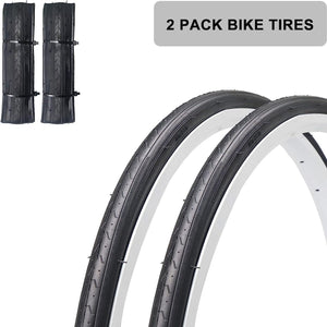2 Pack Folding Road Bike Tire 700×23/25/28/35C tread