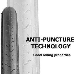 Hycline 2 Pack Road Bike Tire 700X23C/25C