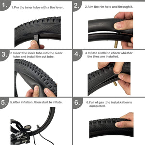 How To Install Hycline 2-Packed Bike Inner Tubes Set - 20“/24”/26