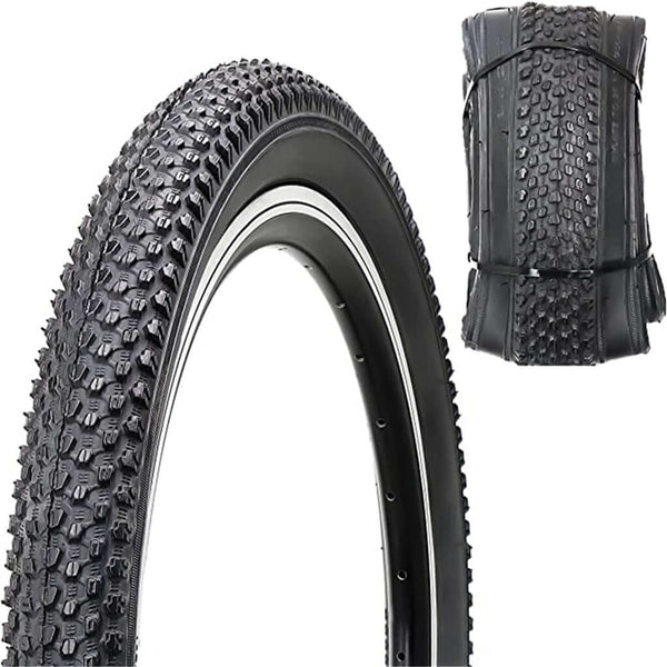 Hycline folding MTB Mountain Bike Tire 20X2.125 and 26X2.125 Inch knobby tread pattern