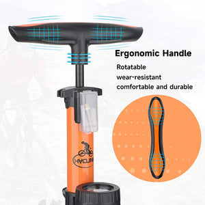 Hycline 160 PSI High Pressure Bike Floor Pump