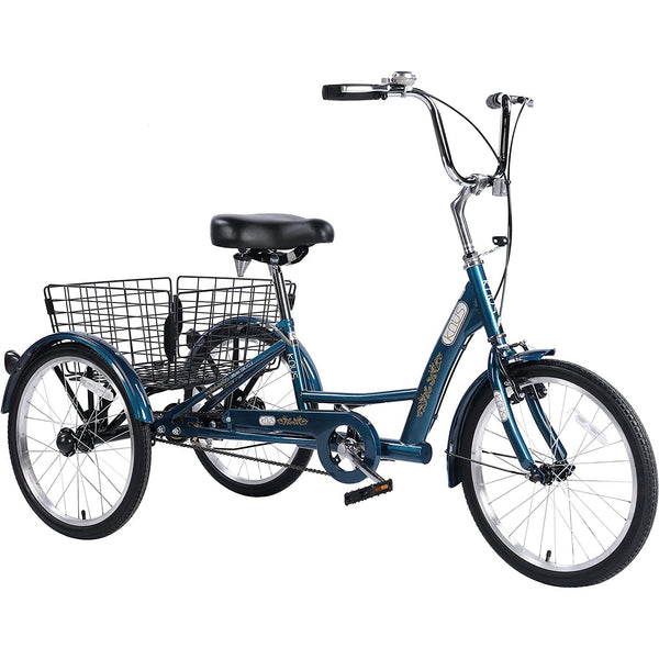 blue adult tricycle 