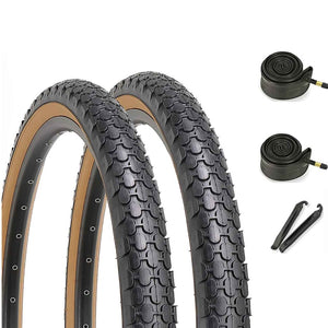 bike tire set with inner tube 26x2.125 bike tire Brown tire